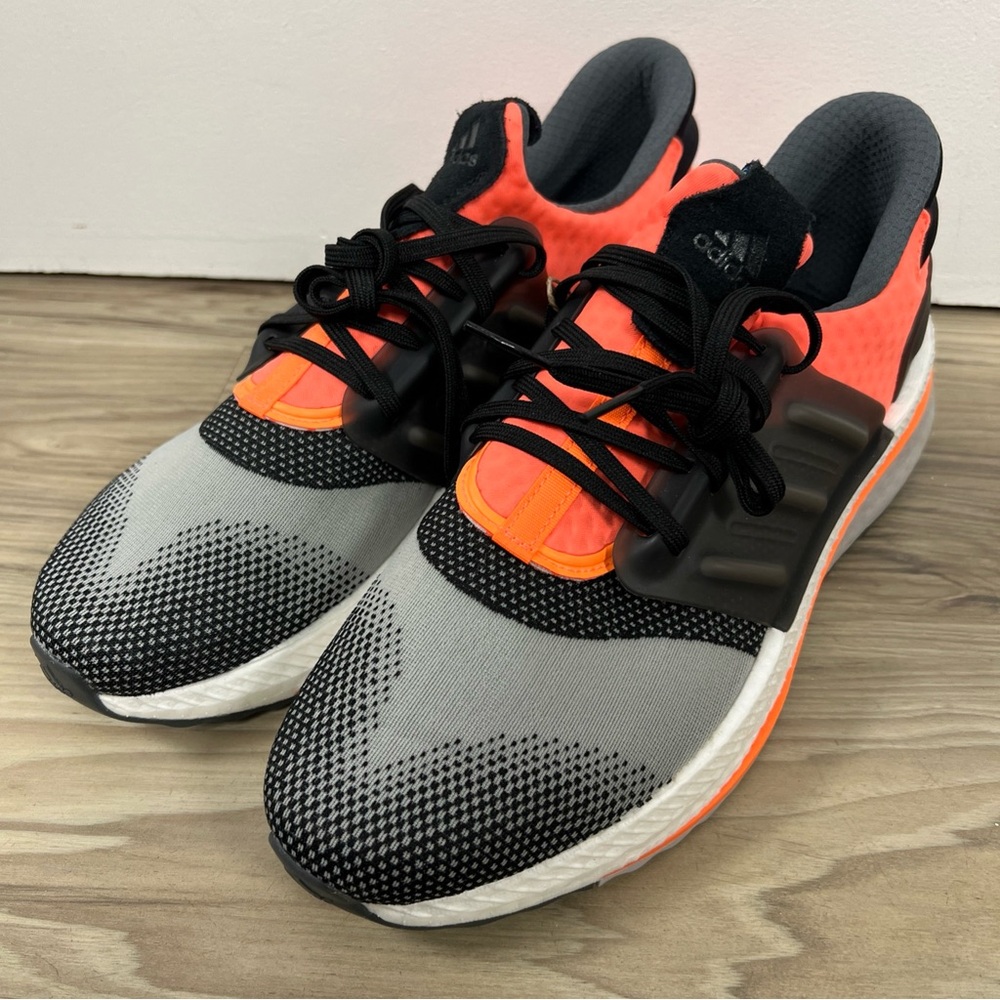 Adidas X_PLRBOOST Ultraboost Black Orange Men's Size 10.5 ID9436 NWOB